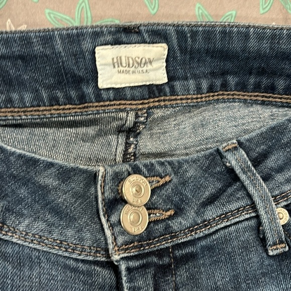 HUDSON Woman's Collin Flap Skinny Jean Signature Triangle Pocket waist 26 - Picture 4 of 9